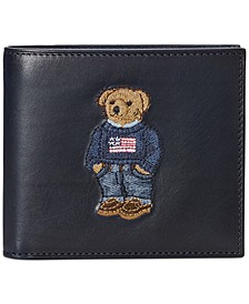 Men's Polo Bear Leather Billfold Wallet