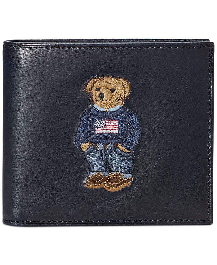 Polo Ralph Lauren Men's Polo Bear Leather Billfold Wallet & Reviews - All  Accessories - Men - Macy's