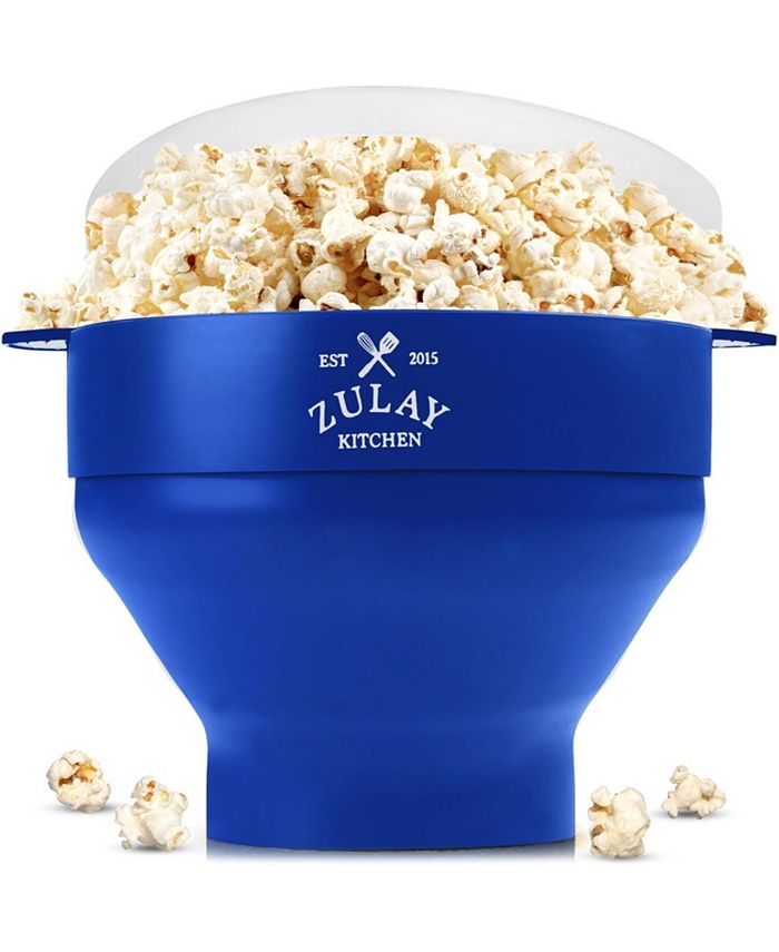 Zulay Kitchen BPA Free Collapsible Silicone Popcorn Maker with Lid Macy's