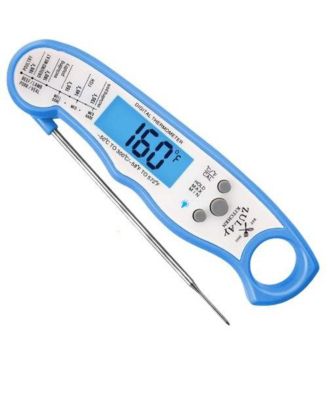 Instant Read Food Thermometer - Waterproof Digital Meat Thermometer