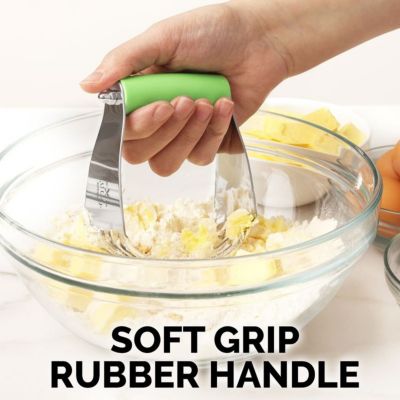 Stainless Steel Dough Blender, Pastry Cutter, Heavy Duty Pastry Blender and Dough Cutter with Blades