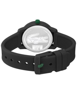 Kids L.12.12 Light Black Silicone Strap Watch 32mm