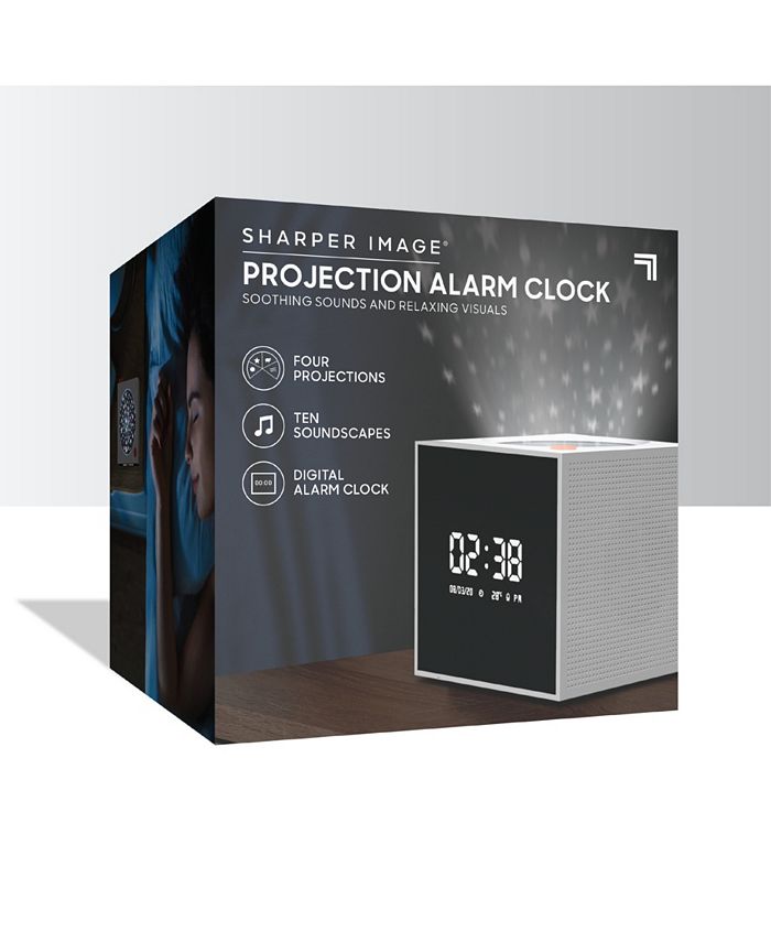 Sharper Image CLOSEOUT! Projection Alarm Clock with Soothing Sounds and