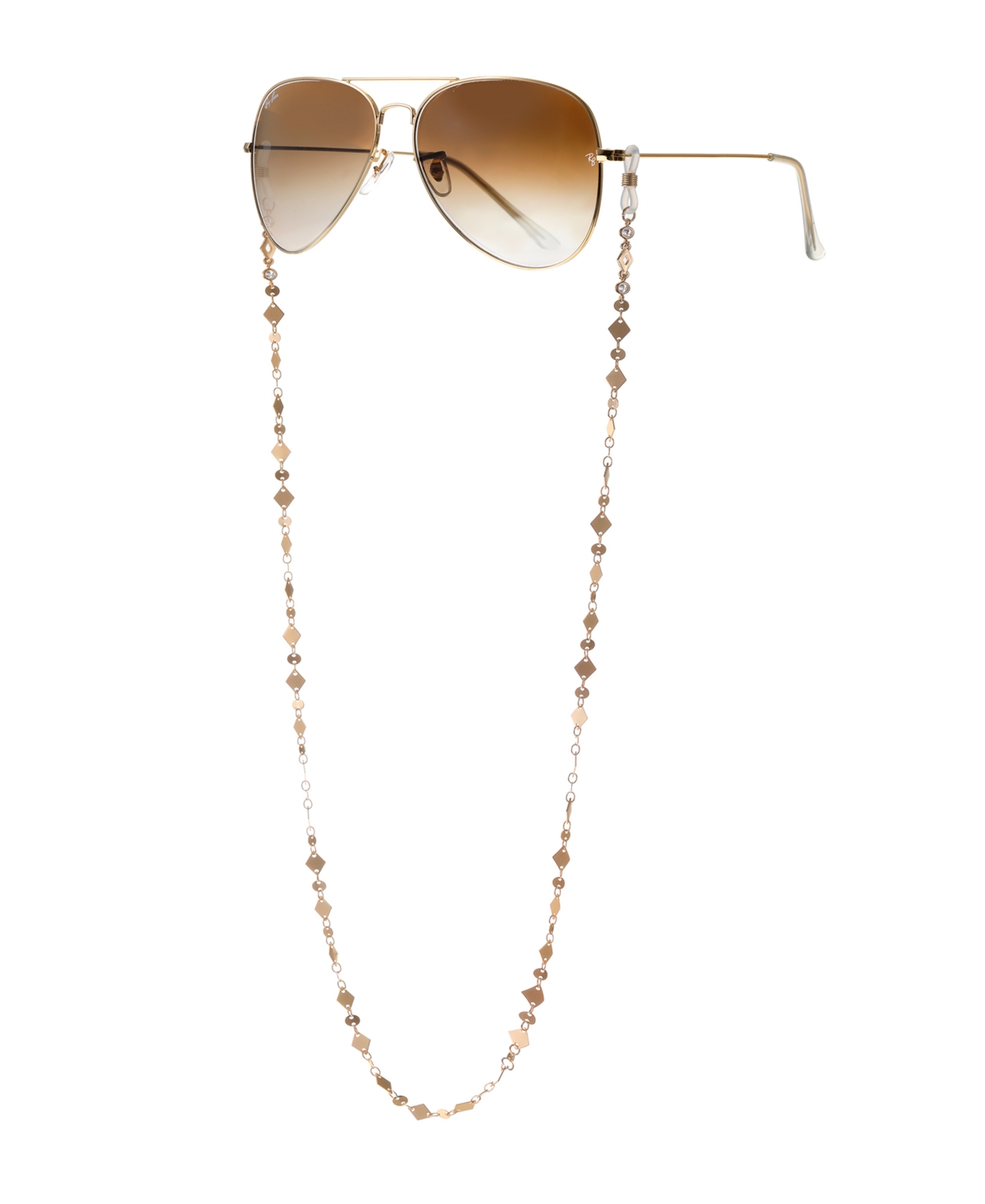 Women's 18k Gold Plated Real Aces Glasses Chain - Gold-Plated