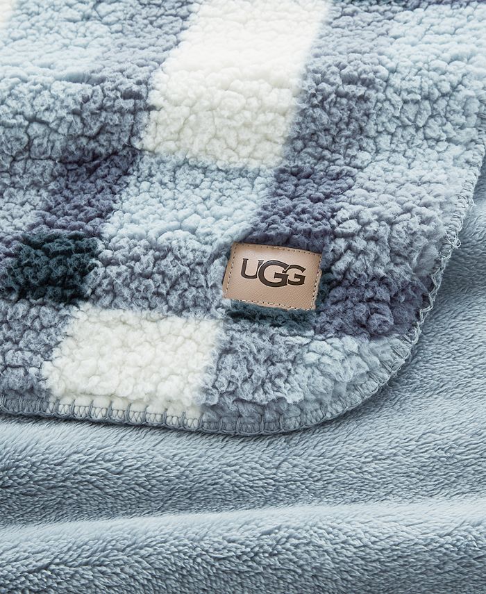 UGG® Evie Plaid Sherpa Throw, 50" x 70" & Reviews Blankets & Throws