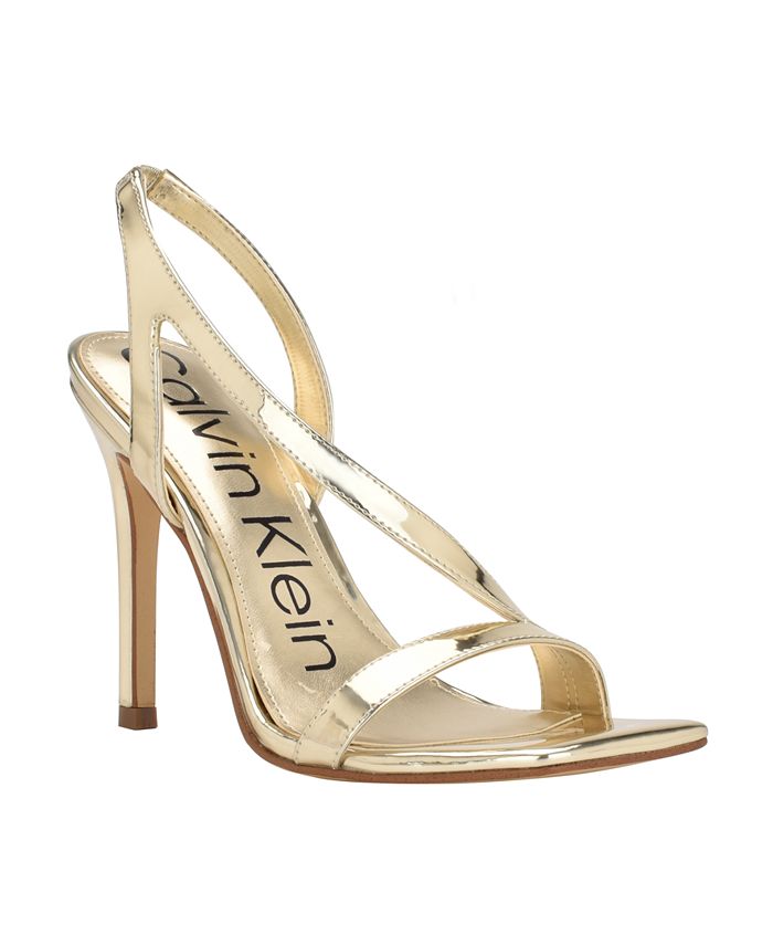 Calvin Klein Women's Tallon Asymmetrical Strap Heeled Dress Sandals &  Reviews - Sandals - Shoes - Macy's