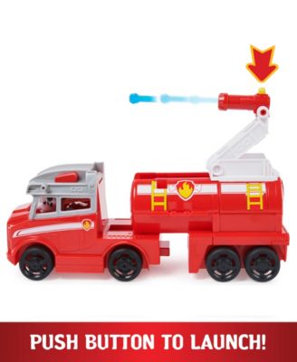 PAW Patrol Big Truck Pup's Marshall Transforming Toy Trucks with Collectible Action Figure