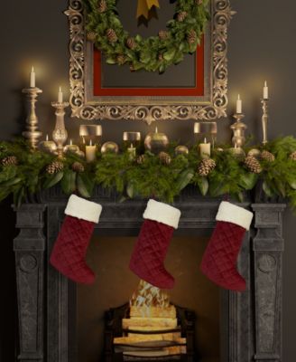 Casey Sherpa Quilted Christmas Stocking