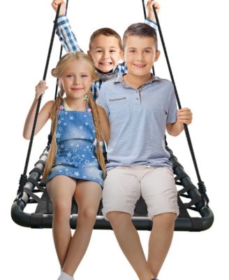 Kids Rectangular Platform Swing - Black