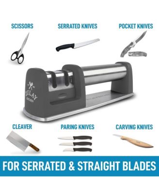 Manual Knife Sharpener for Straight & Serrated Steel Knives