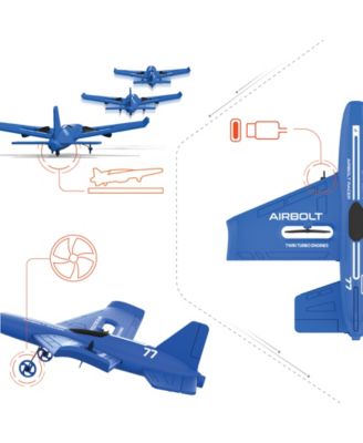 Air Bolt Racer RC Airplane Set, 7 Piece