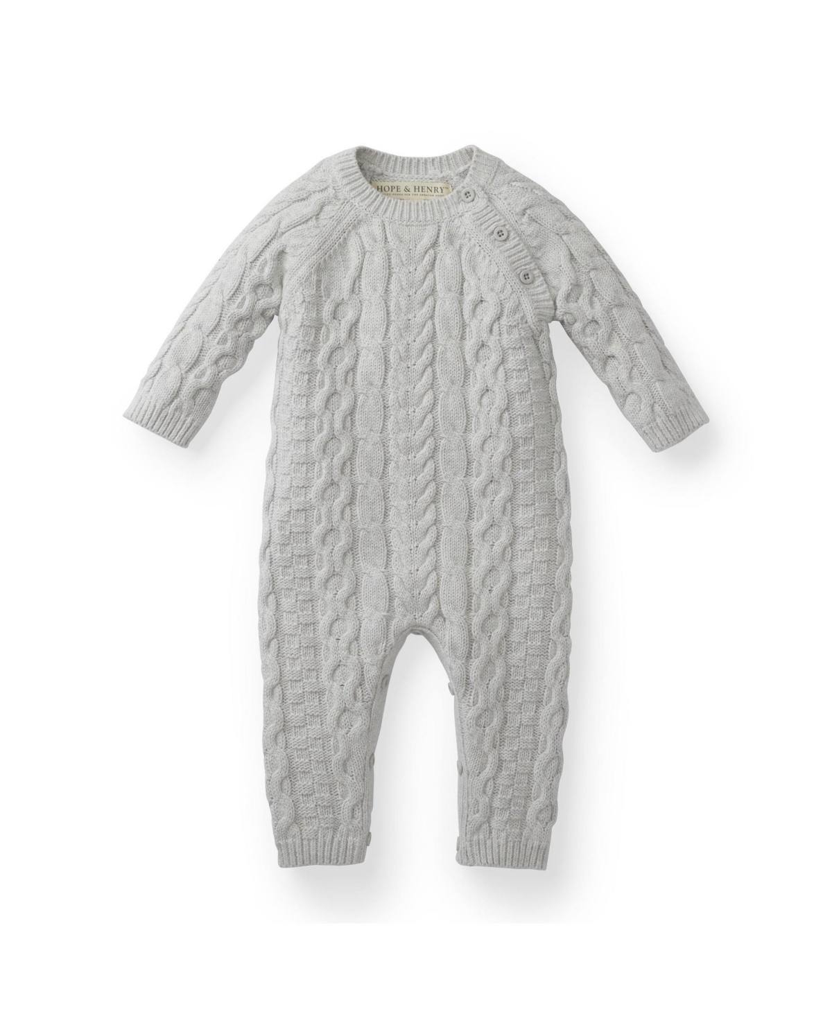Baby Boys or Baby Girls Hope Henry Cable Knit Sweater Romper