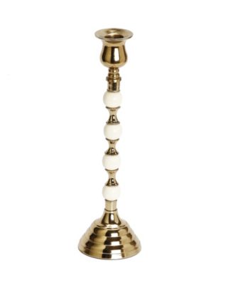 Candle Holder and Beaded Stem, 5" x 10"