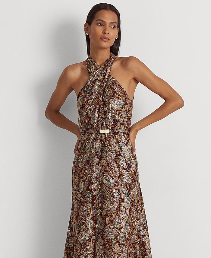 Lauren Ralph Lauren Metallic Jacquard Ball Gown main image 0