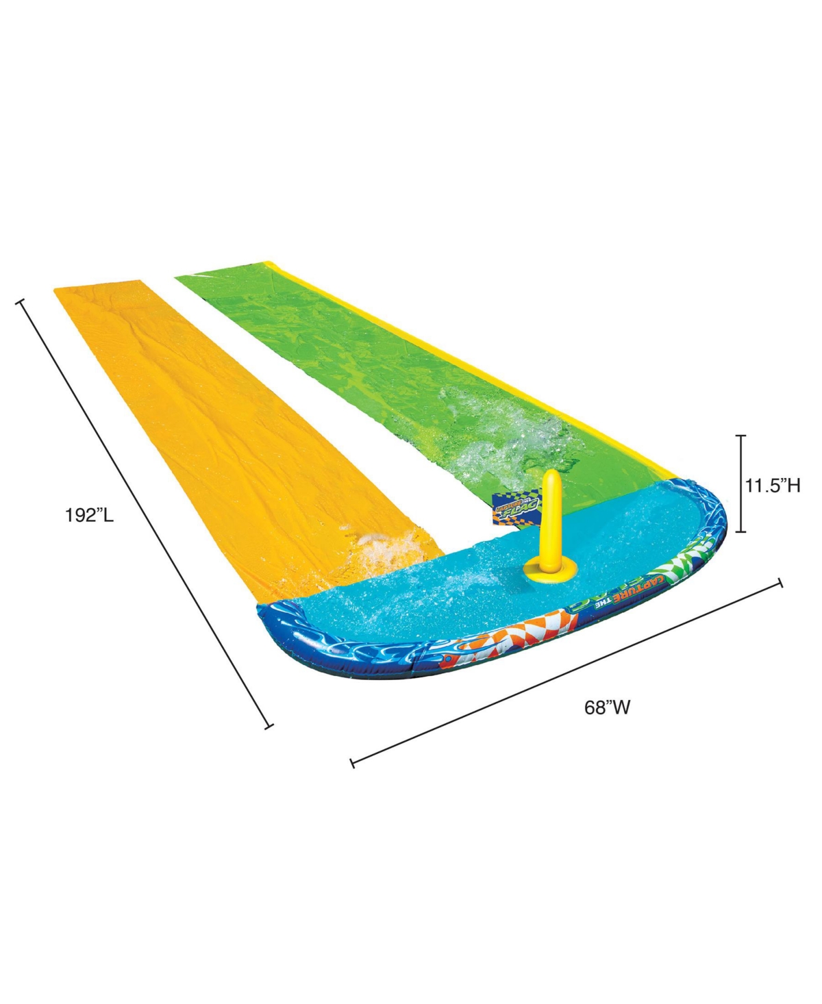 Banzai 16' L Capture The Flag Racing Water Slide In Multi