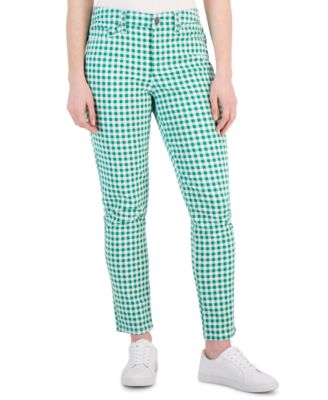 Charter Club - Printed Denim Bristol Skinny Ankle Jeans