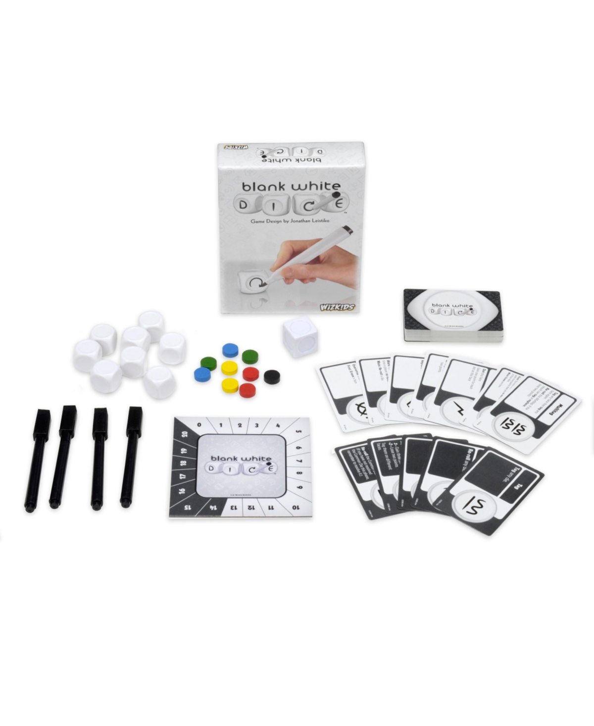 Shop Wizkids Games Blank White Dice Game In Multi