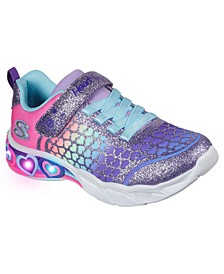 Little Girls Heart Lights- Sweetheart Lights - Lovely Colors Light-Up Stay-Put Closure Casual Sneakers from Finish Line