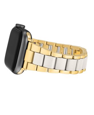 Women's Gold-Tone and White Tide Plastic Bracelet designed for Apple Watch&reg; 42mm (Series 10) & 38/40/41mm