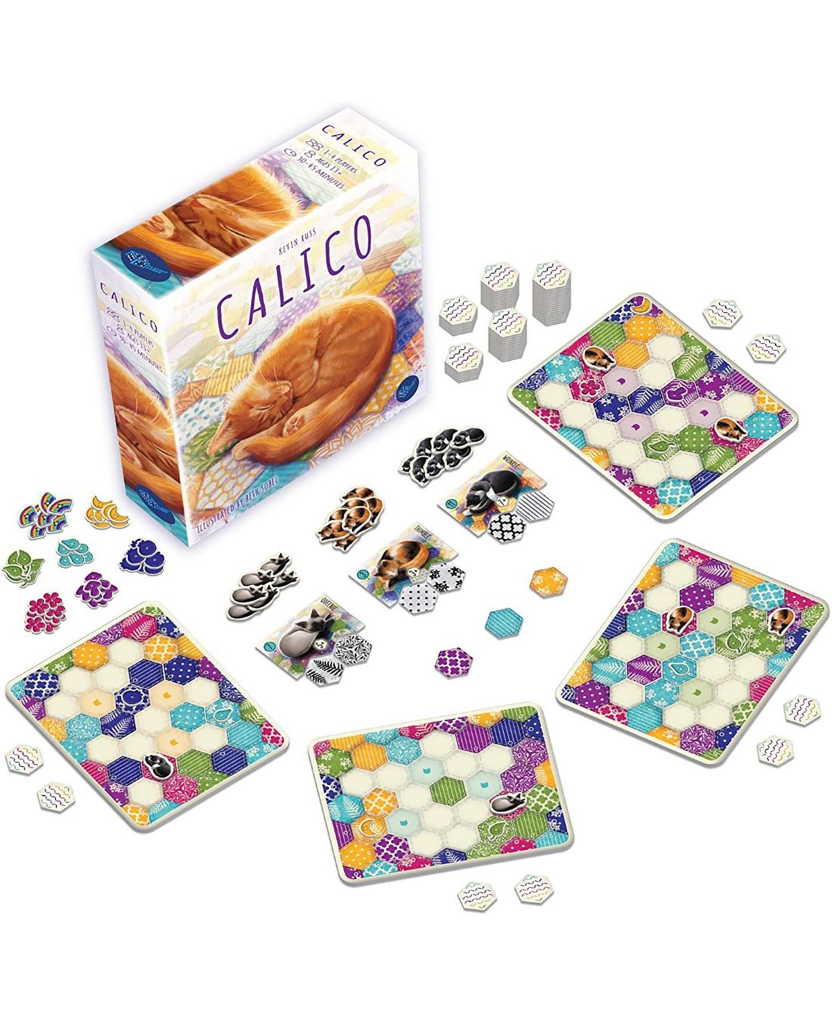 Shop Alderac Entertainment Group Aeg Calico Pattern Tile Laying Board Game In Multi