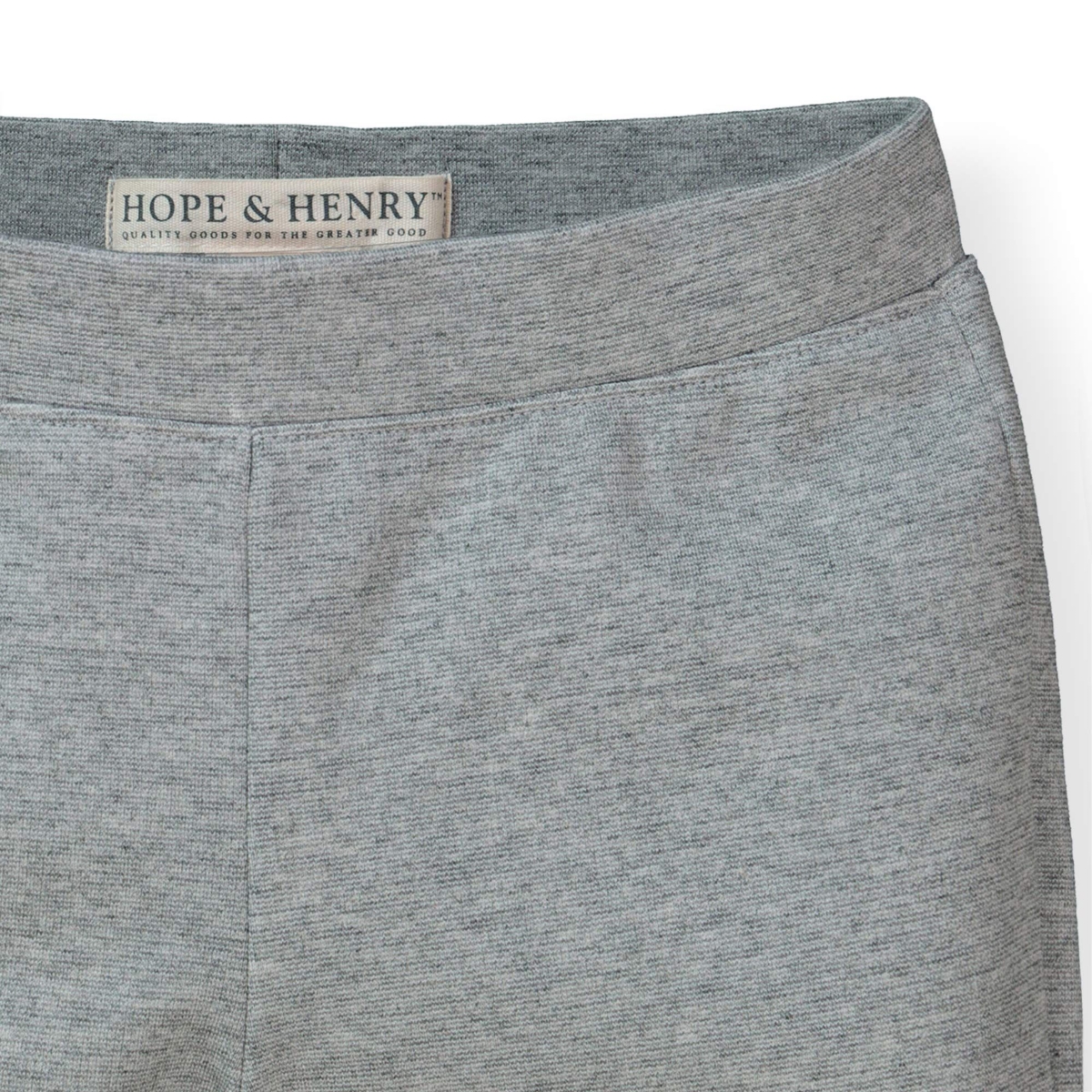 Hope & Henry Toddler Girls Button Cuff Ponte Pant