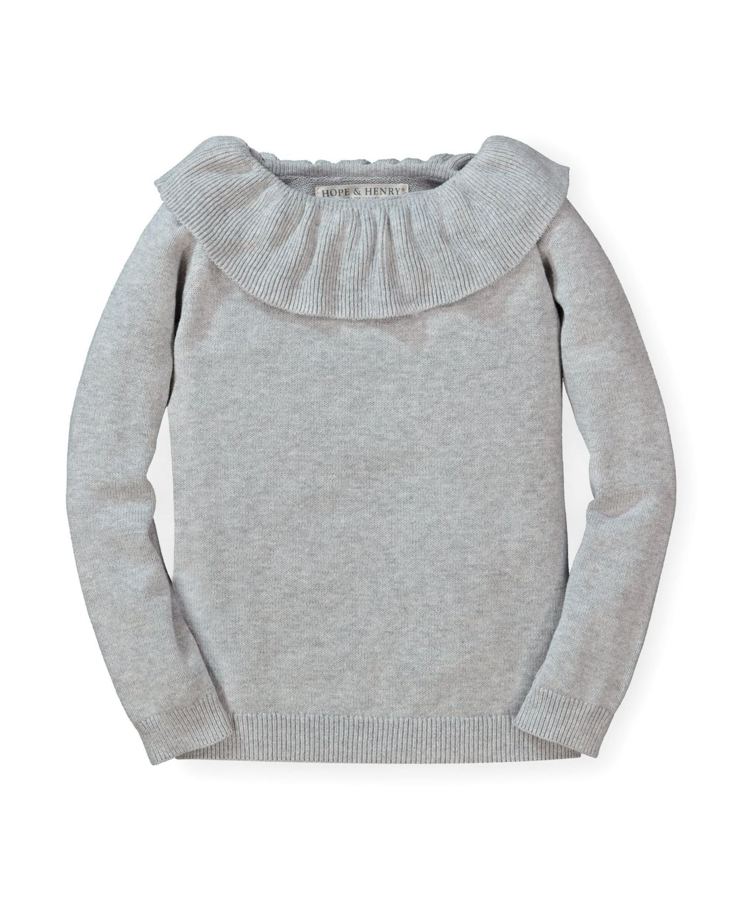 Baby Girls Hope and Henry Ruffle Collar Sweater