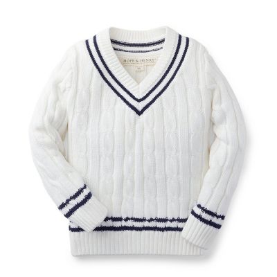 Boys Organic Tennis Sweater