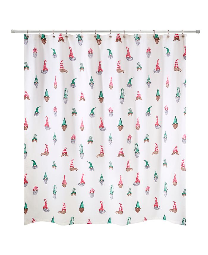 Avanti Gnome Holiday Printed Shower Curtain, 72" x 72" Macy's