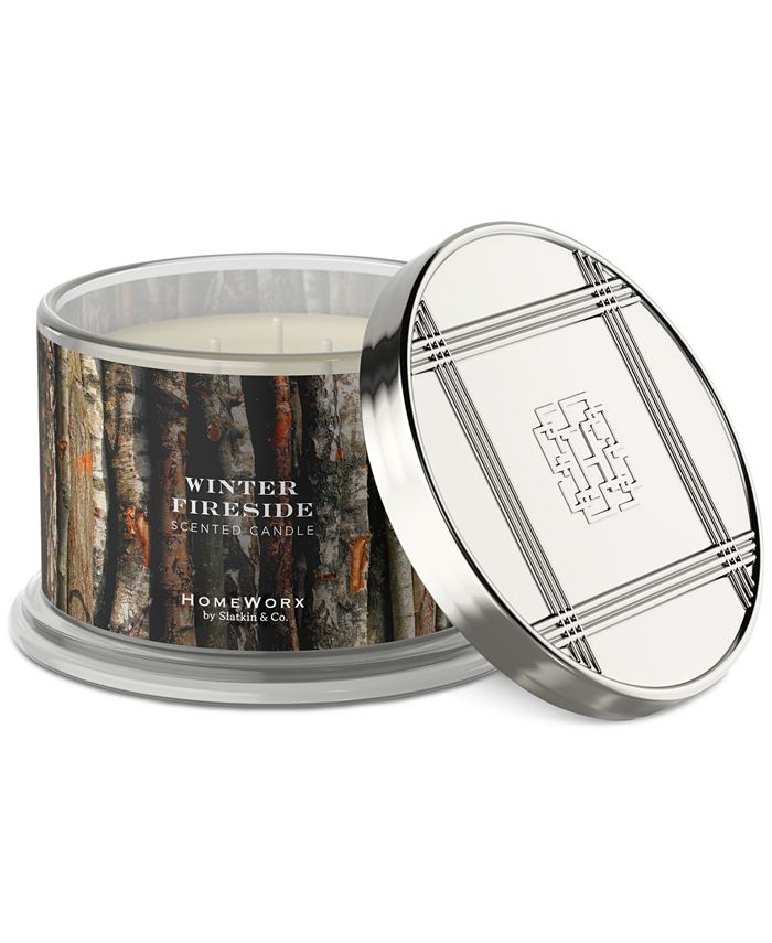 HomeWorx By Slatkin & Co. Winter Fireside Scented Candle, 18 oz. Macy's