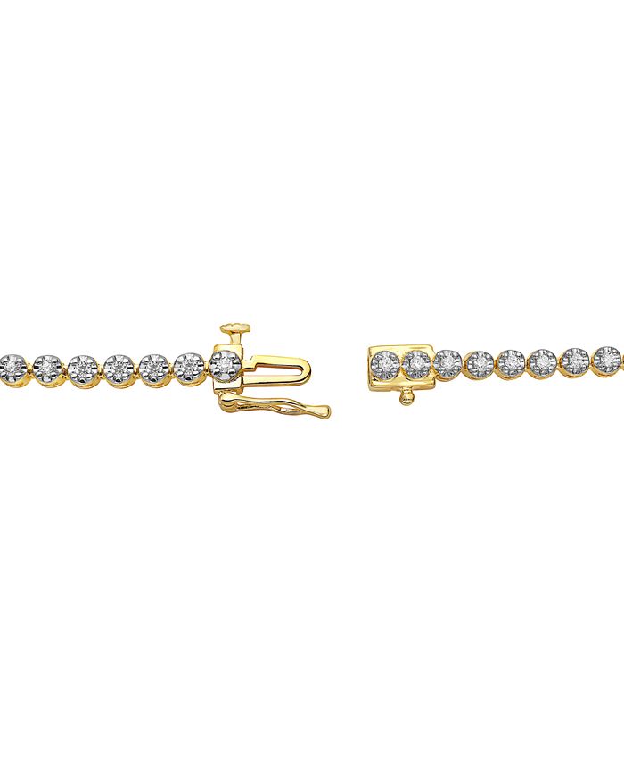 Macy's Diamond Tennis Bracelet (1 ct. t.w.) in 10k Gold Macy's