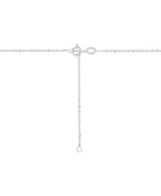 Lab Grown Diamond Cross Pendant Necklace (1 ct. t.w.) in 14k White or Yellow Gold, 16" + 2" extender
