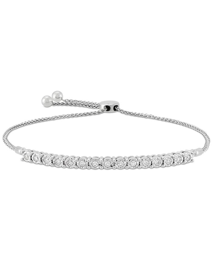 Diamond bolo deals bracelet macys