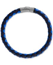 Sterling Silver Men s Leather Bracelets Shop Men s Leather