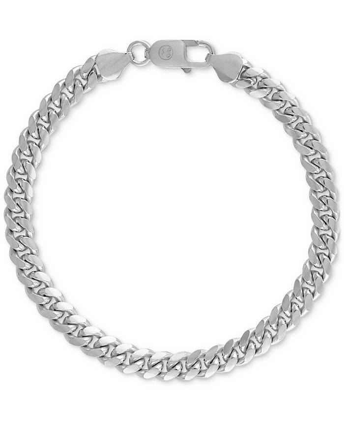 Esquire Men's Jewelry Cuban Link Chain Bracelet, Created for Macy's ...