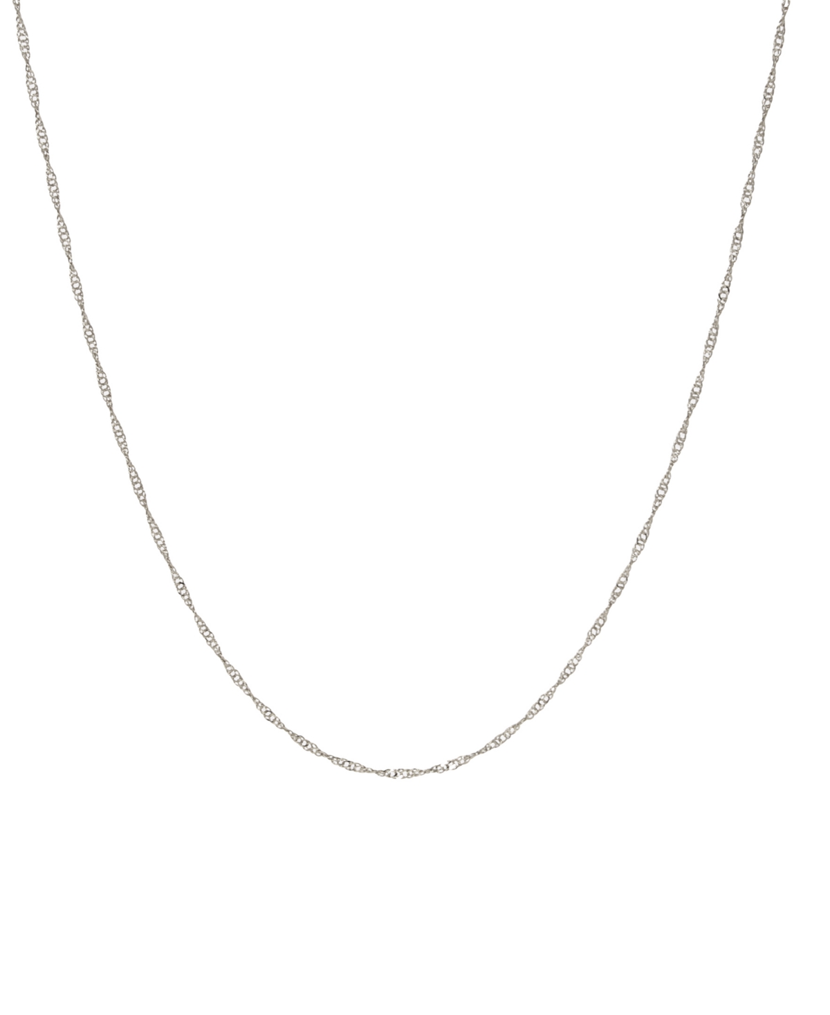 2028 Silver-tone Twisted Design Necklace In Gray