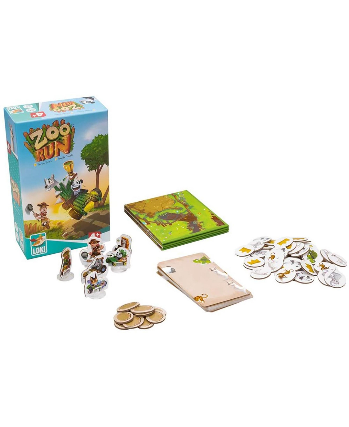 Shop Iello Zoo Run Loki Children's Card Placement Game In Multi