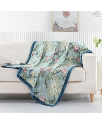 Greenland Home Fashions Pavona Throw Blanket Collection