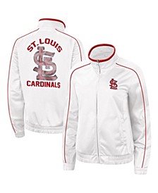 Women's White St. Louis Cardinals Gamer Full-Zip Track Jacket