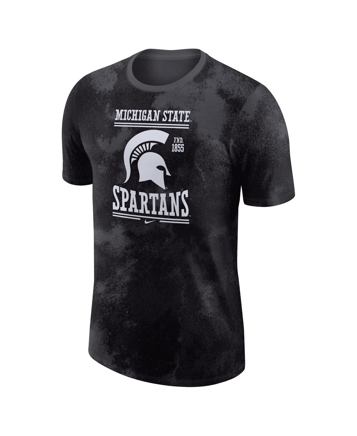 Nike Anthracite Michigan State Spartans Team Stack T-shirt In Anthracite