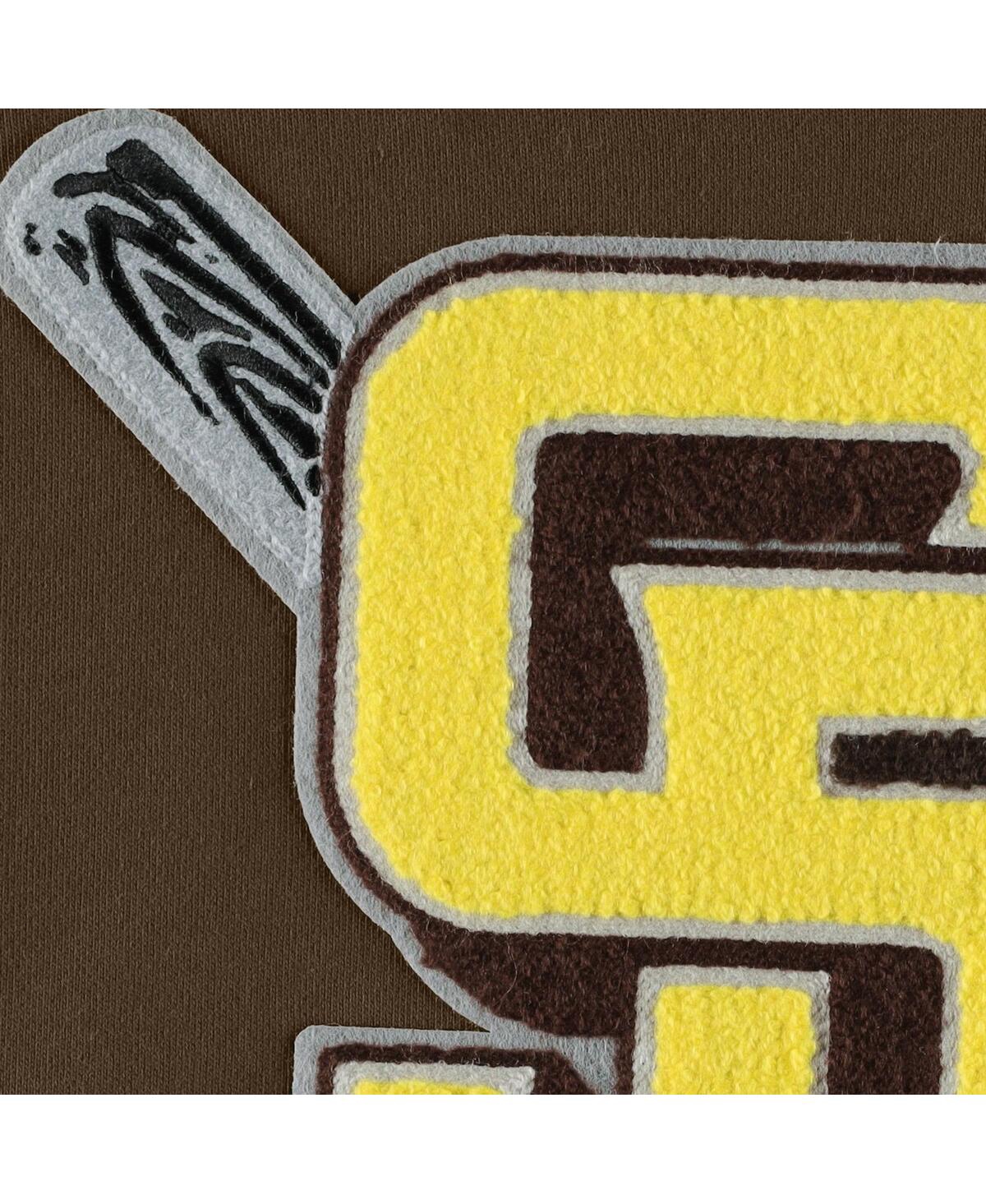 Men's Pro StandardSan Diego Padres Mash Up Logo Pullover Hoodie - Brown