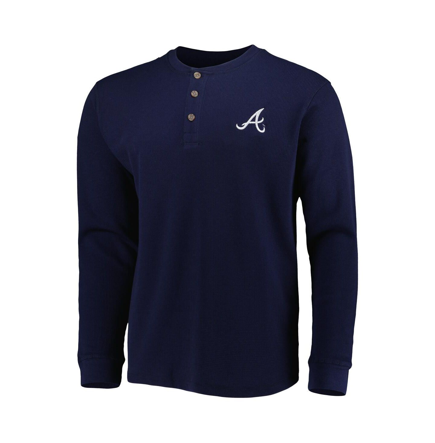 Мужская футболка Dunbrooke Atlanta Braves Navy Maverick Long Sleeve — фото 3