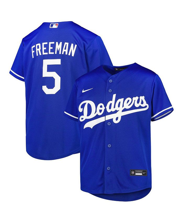 Youth Royal Los Angeles Dodgers Full-Button Replica Jersey 