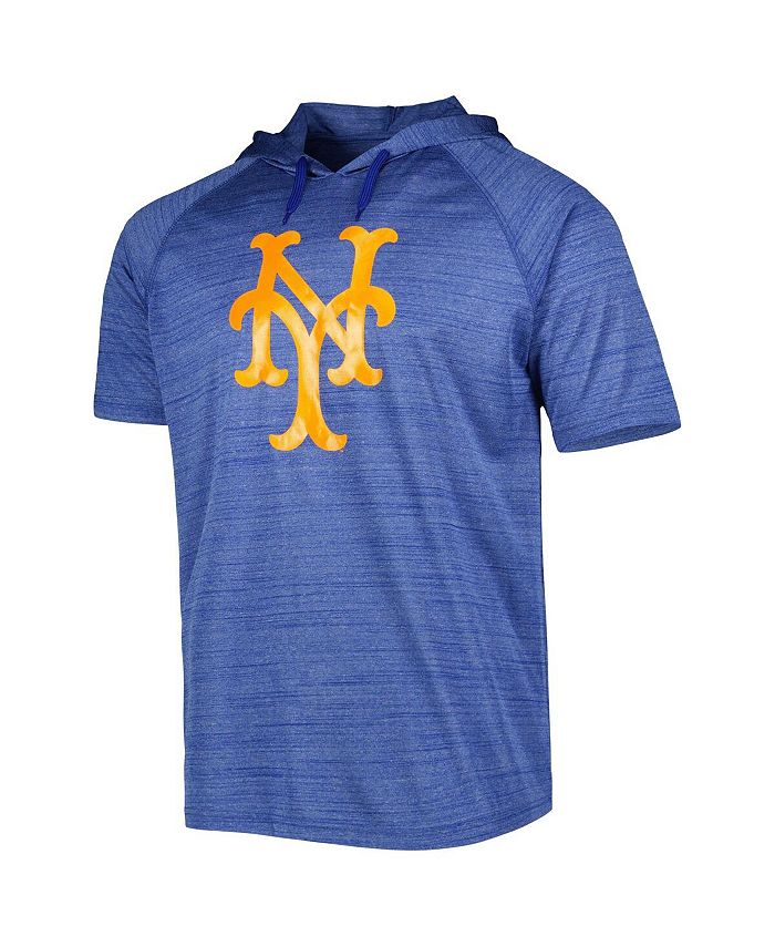 Stitches Men's Royal New York Mets Space-Dye Raglan Hoodie T-shirt - Macy's