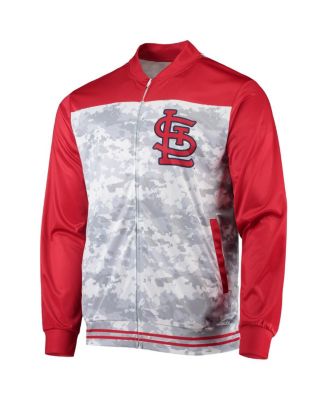 Men's Red St. Louis Cardinals Camo Full-Zip Jacket