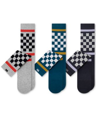 Pair of Thieves - Men's Cushioned Checkered Crew Socks, 3-Pairs