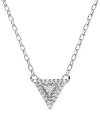 Swarovski popular silver tone crystal Necklace