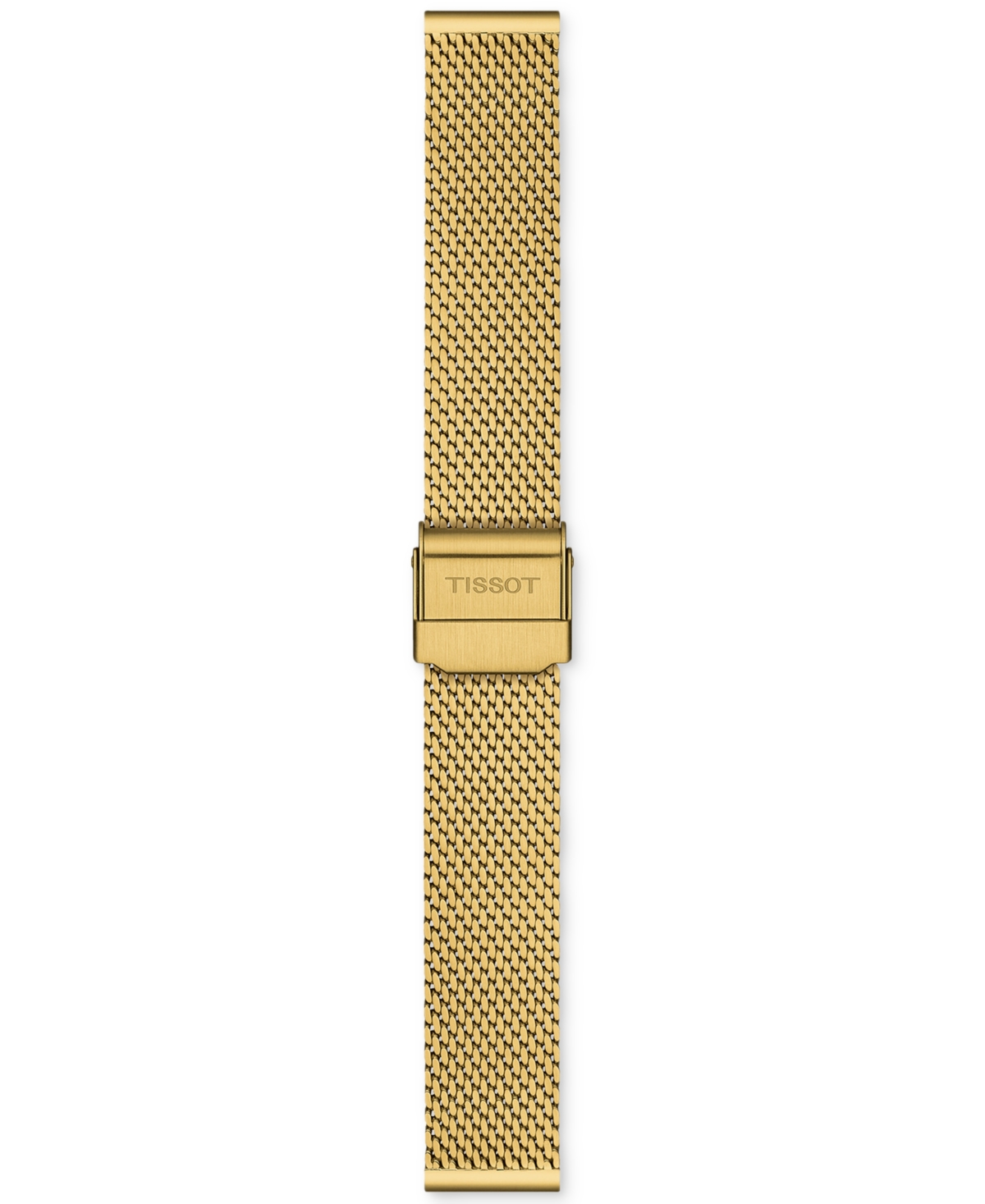 Shop Tissot Women's Swiss Everytime Gold Pvd Stainless Steel Mesh Bracelet Watch 34mm In Yellow Gold