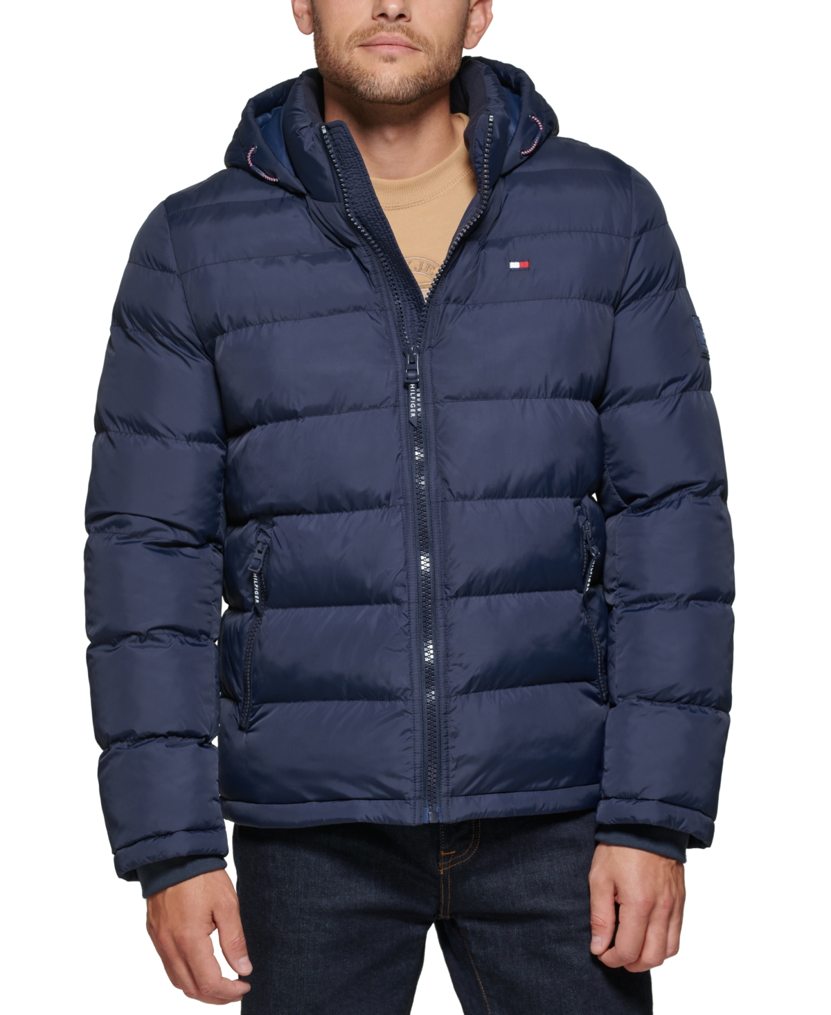 Tommy Hilfiger Men's Quilted Puffer Jacket, Created For Macy's In Midnight Navy