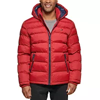 Tommy Hilfiger Mens Quilted Puffer Jacket Deals