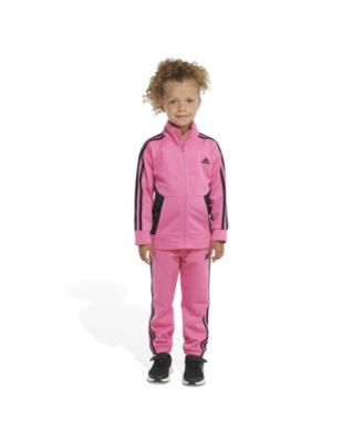 Adidas Originals Adidas Baby Girls Tricot Track Jacket And Joggers, 2 Piece Set Black With |